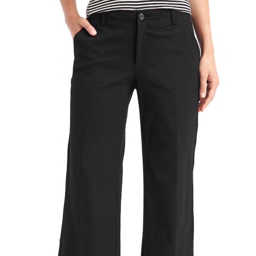 NWT Gap Wide Leg Knit Pants in Black